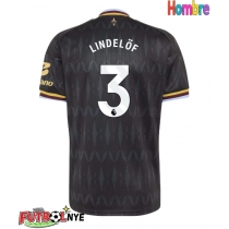 Camiseta Aston Villa Victor Lindelof #3 Visitante Equipación 2026-27 manga corta